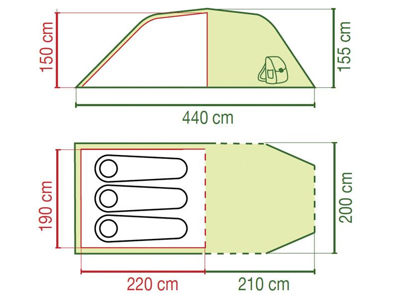 Coleman coastline 2024 3 plus tent